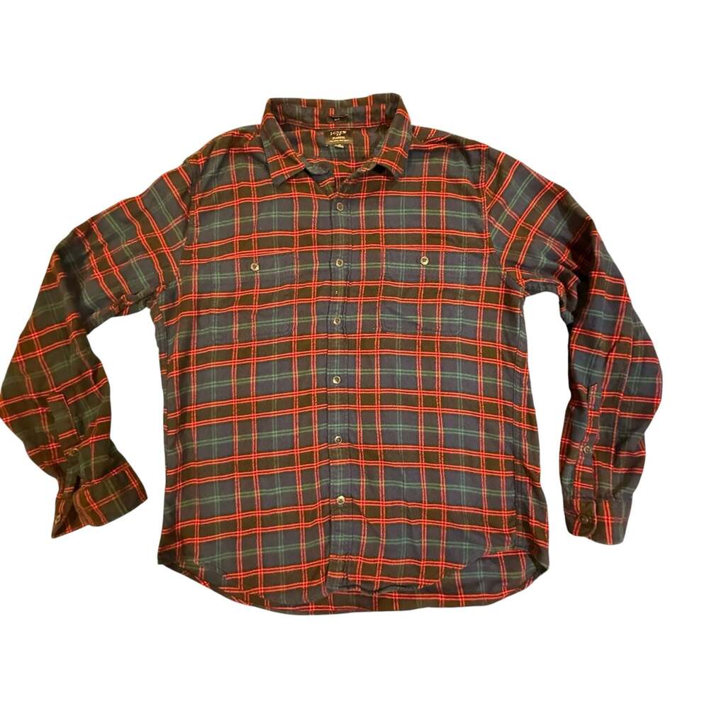 J.Crew Slim Fit Plaid Flannel Shirt XL